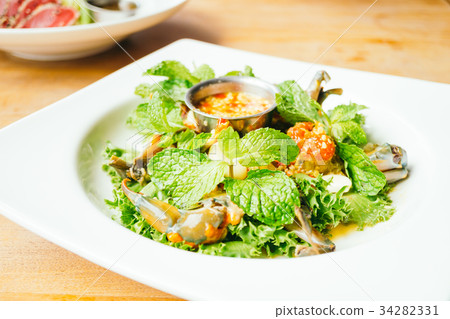 Spicy Raw crabs meat seafood Spicy Raw crabs meat seafood 34282331