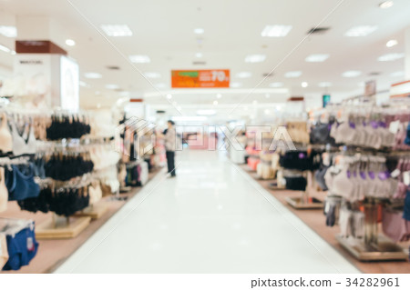 Abstract blur with bokeh and defocused shopping mall Abstract blur with bokeh and defocused shopping mall 34282961