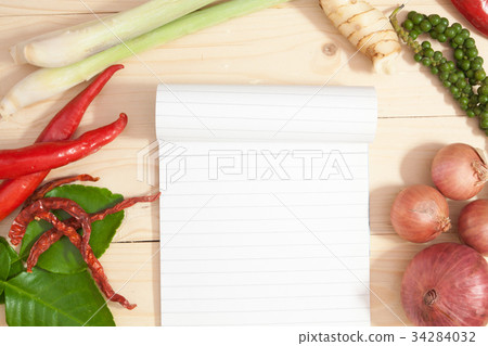 combine soup spicy herbs tha food 34284032