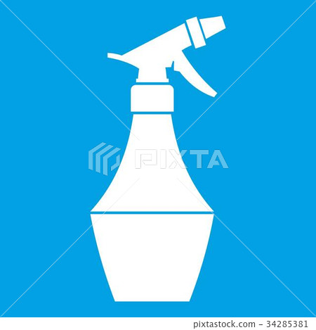 Spray bottle for flower icon white 34285381