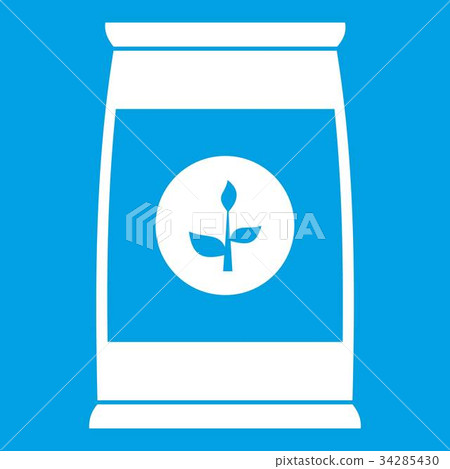 Flower seeds in package icon white Flower seeds in package icon white 34285430