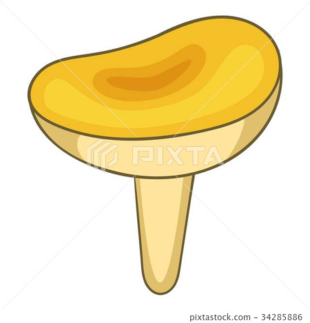 Saffron mushroom icon, cartoon style Saffron mushroom icon, cartoon style 34285886