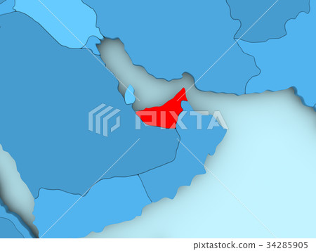 Map of United Arab Emirates Map of United Arab Emirates 34285905