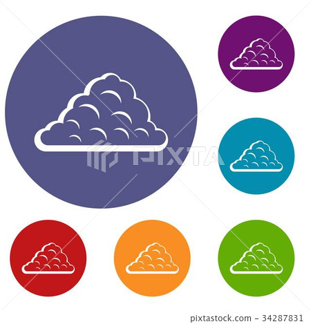 One cloud icons set 34287831