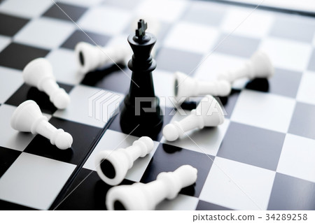 king is checkmated - Chess game over concept king is checkmated - Chess game over concept 34289258