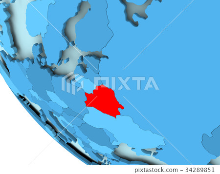 Belarus on blue political globe Belarus on blue political globe 34289851