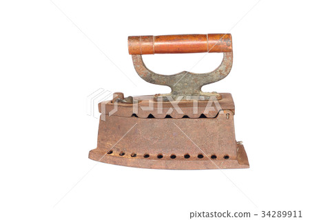 Old iron isolated on white 34289911