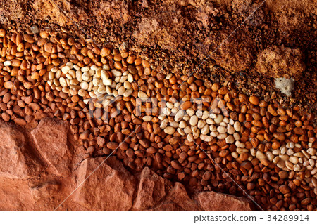 Layer of soil underground background Layer of soil underground background 34289914