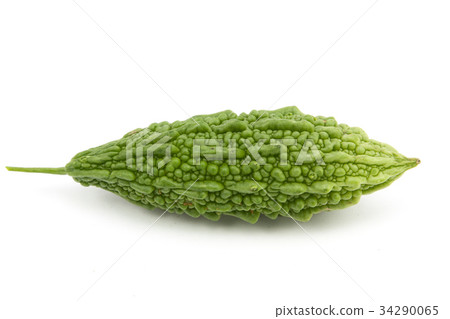 fresh bitter gourd isolated fresh bitter gourd isolated 34290065
