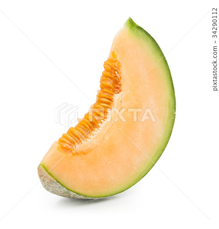 Orange melon isolated 34290112