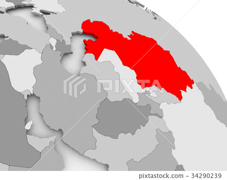 Map of Kazakhstan 34290239