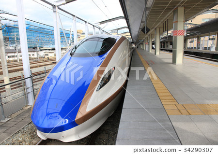 Hokuriku Shinkansen長野站E7系列新幹線列車 34290307