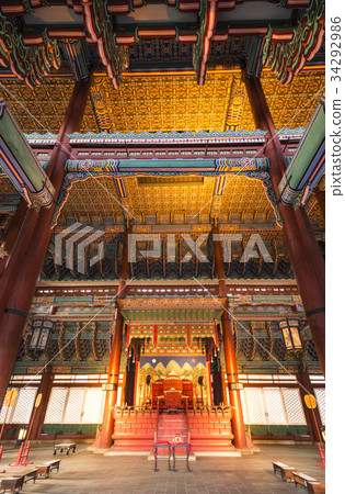 Kunjeongjeon(國寶233號),景福宮(歷史遺址No.117),首爾鐘路區 Kunjeongjeon(國寶233號),景福宮(歷史遺址No.117),首爾鐘路區 34292986