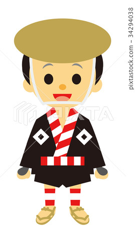 江戶時期戲劇武士中間人 34294038