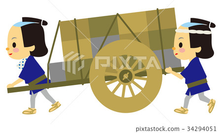 Edo period period drama large eight car Edo period period drama large eight car 34294051