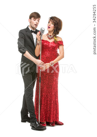 boy and girl looking like dolls boy and girl looking like dolls 34294255
