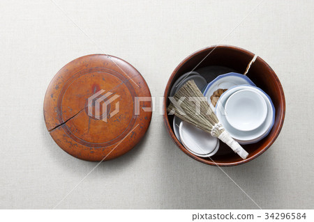 油刷,碗,盤子,火腿 油刷,碗,盤子,火腿 34296584