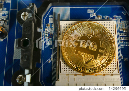 Bitcoins on the motherboard.  34296695