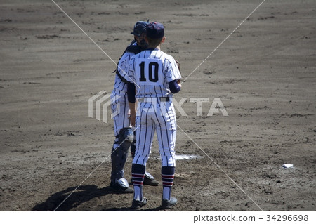 High school baseball battery 34296698