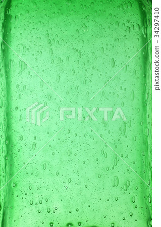 Green glass background texture with air bubbles Green glass background texture with air bubbles 34297410