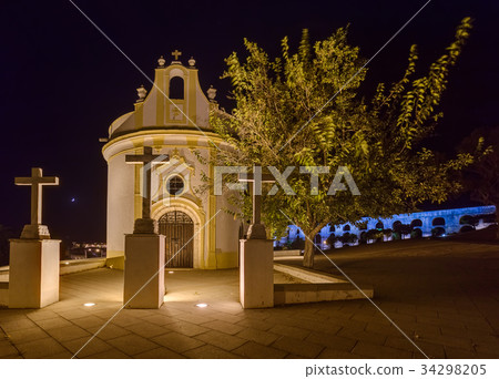 Old aqueduct and church - Elvas Portugal 34298205