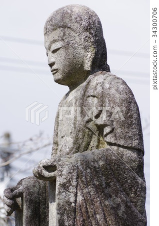 Shinshu's cultural property Shinji Moriya's grandfather Yonari Moriya's long-lived treasure statue half-body (Nakagawa Prefecture Nakagawa-mura Jorenji temple) 34300706