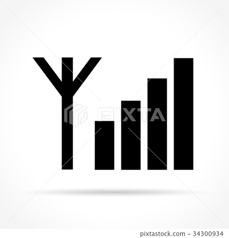signal icon concept on white background signal icon concept on white background 34300934