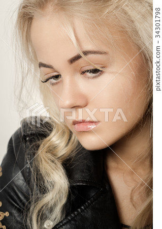 sad female portrait sad female portrait 34301798