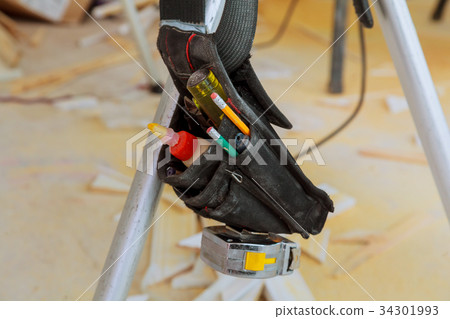 Work tools background. bag with tools tool, Work tools background. bag with tools tool, 34301993