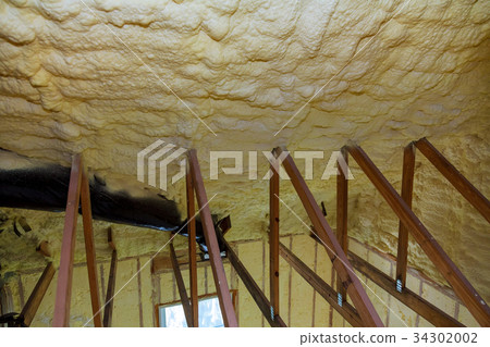 The texture of solidified foam thermal insulation The texture of solidified foam thermal insulation 34302002