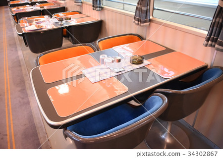 Tokaido Shinkansen dining car Tokaido Shinkansen dining car 34302867