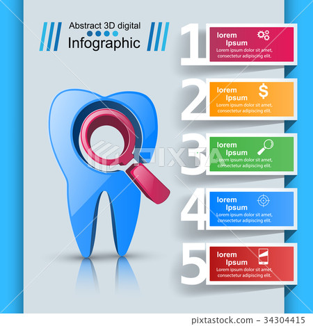 Business Infographics. Tooth icon. 34304415