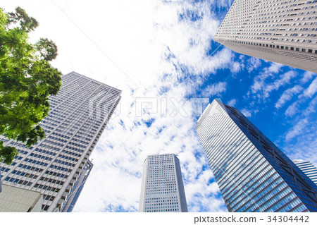 High-rise buildings in the office area High-rise buildings in the office area 34304442