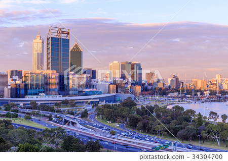 Sunset at night Perth West Australia 34304700