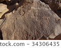岩畫在撒哈拉大沙漠 34306435