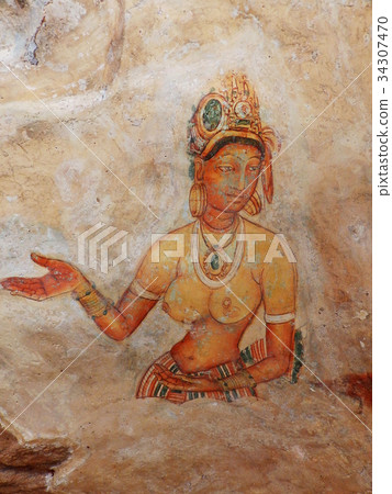 Frescoes at Sigiriya Frescoes at Sigiriya 34307470