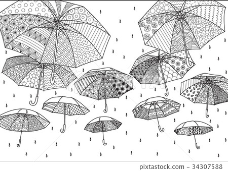 Flying umbrellas Flying umbrellas 34307588