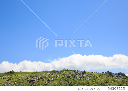 Landscape of Shikoku karst Tengu plateau 34308225