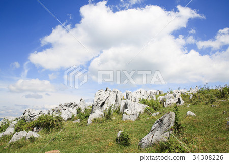 Landscape of Shikoku karst Tengu plateau 34308226