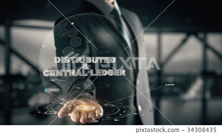 Distributed & Central Ledger with hologram Distributed & Central Ledger with hologram 34308435