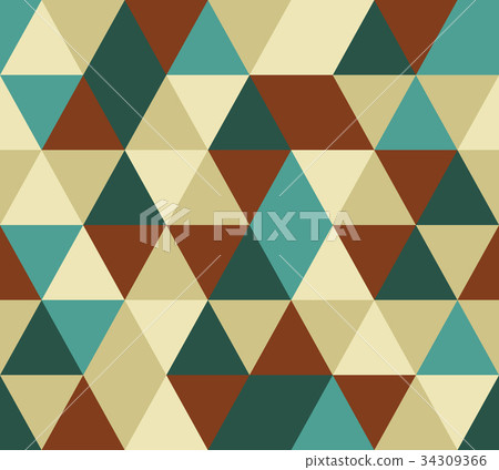 vector triangle seamless pattern 34309366