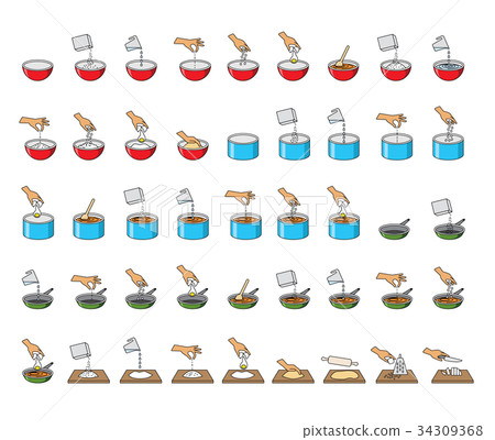 big collection of cooking symbols 34309368