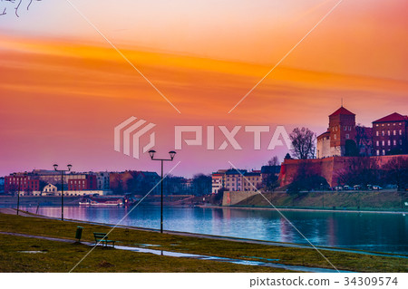 Royal castle of the Polish kings on the Wawel hill 34309574