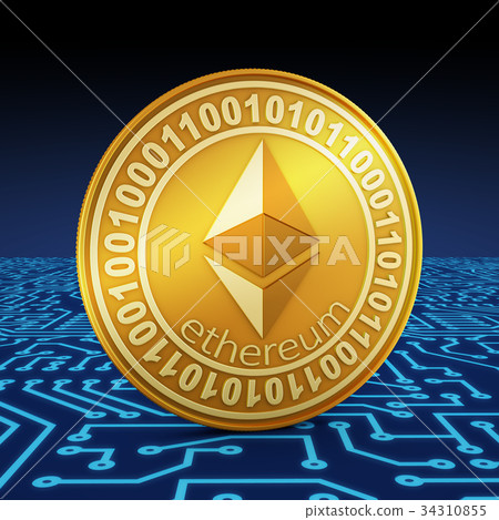 A coin of ethereum A coin of ethereum 34310855
