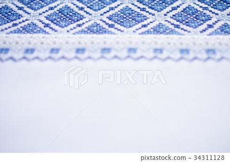 Slavic embroidery for background. Slavic embroidery for background. 34311128
