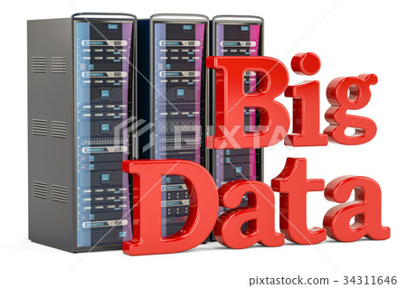 Computer Server Racks, Big data concept 34311646