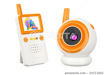 Video baby monitor, baby cam. 3D rendering 34311682