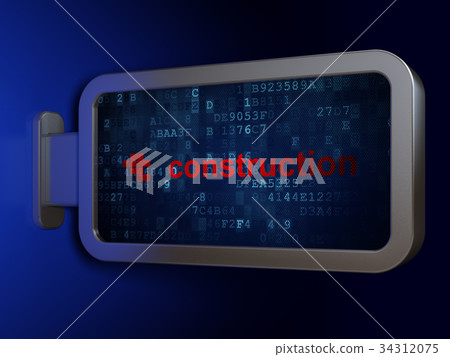 Construction concept: Construction and Bricks on Construction concept: Construction and Bricks on 34312075