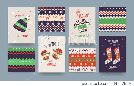 Cute Christmas card classic Cute Christmas card classic 34312609