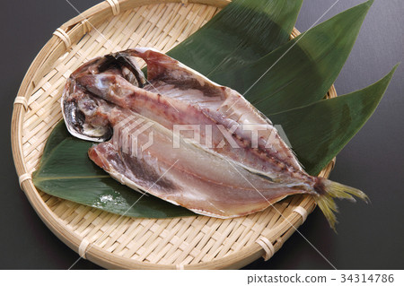 Opening of horse mackerel 34314786